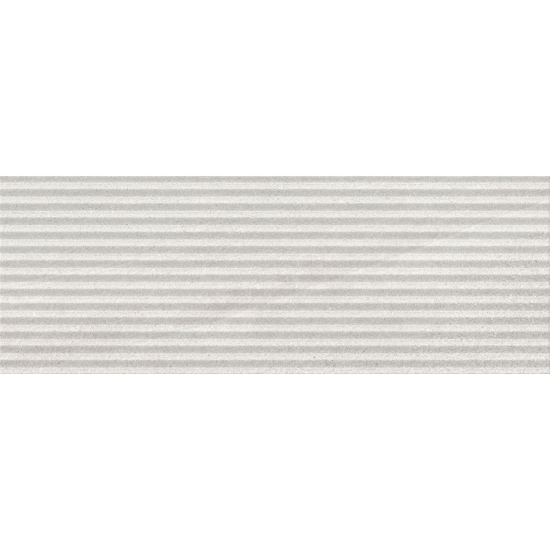 Azulejo relieve Eddystone Blanco mate 25x70 de Geotiles efecto piedra