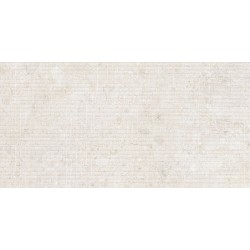 Azulejo porcelánico Ardara White Decor 60x120cm de Peronda