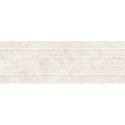 Azulejo revestimiento cerámico Ardara White Stripes 33.3x100cm de Peronda