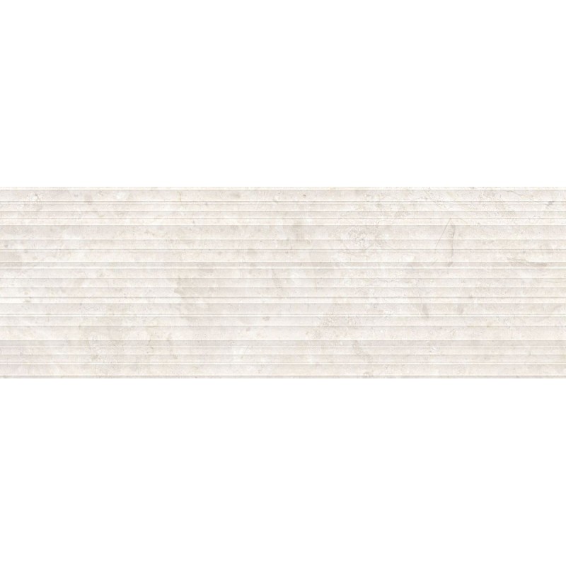 Azulejo revestimiento cerámico Ardara White Stripes 33.3x100cm de Peronda