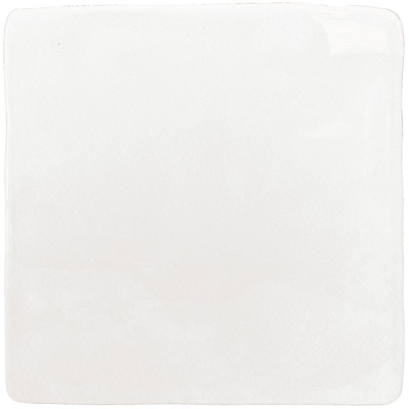 Azulejo Hana White 12x12 Harmony porcelánico brillo barro artesanal