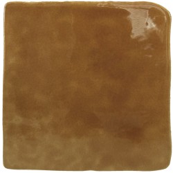 Azulejo Hana Caramel 12x12 Harmony porcelánico brillo barro artesanal