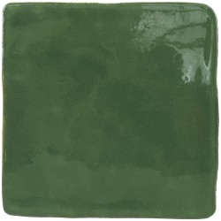 Azulejo Hana Green 12x12 Harmony porcelánico brillo barro artesanal
