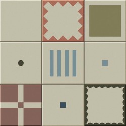 Azulejo efecto Hidráulico Surf de Vives para Baño,Cocina,Residencial