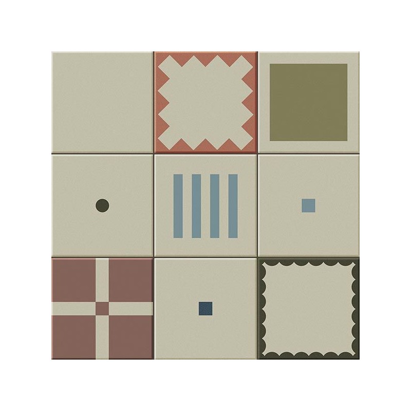 Azulejo efecto Hidráulico Surf de Vives para Baño,Cocina,Residencial