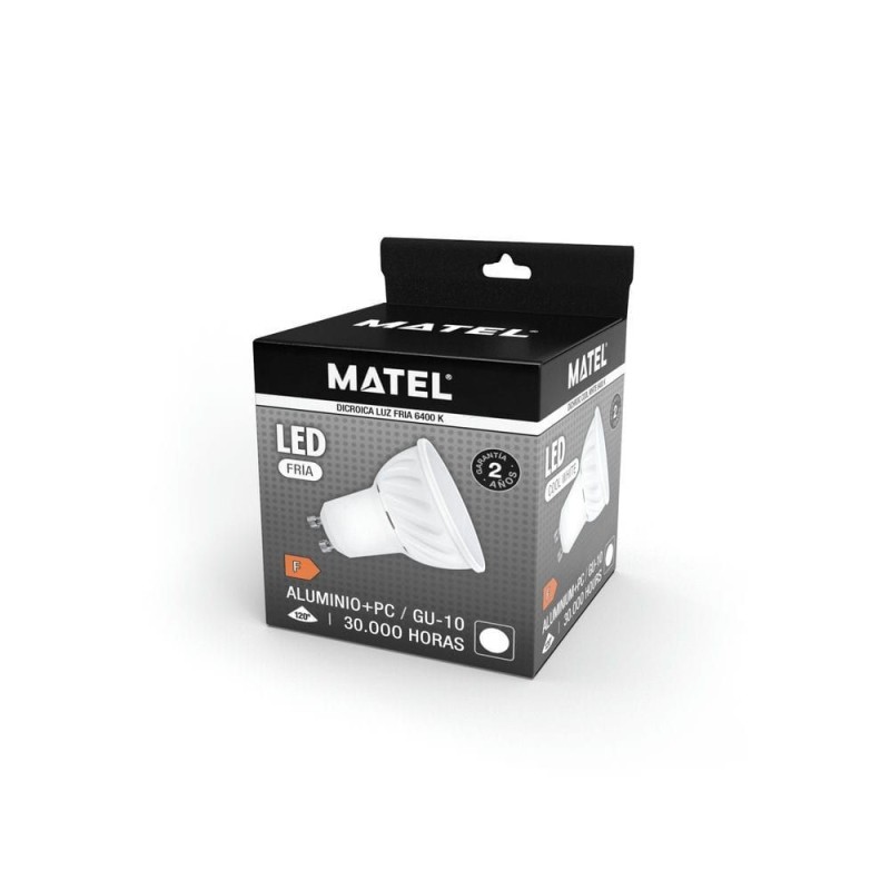 Dicroica LED GU10 10W Neutra Aluminio Fundido Matel