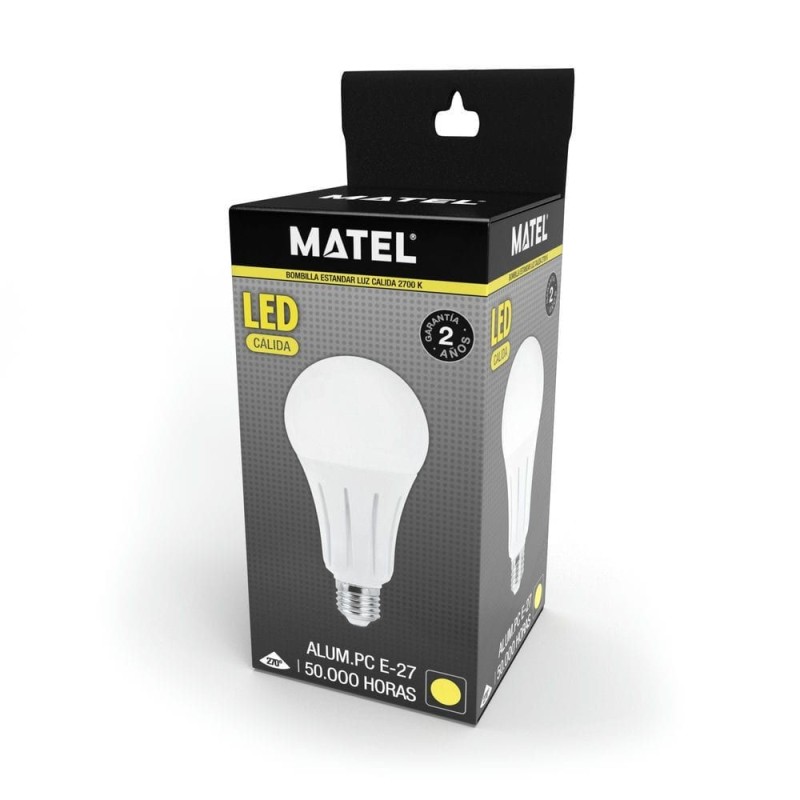 Bombilla LED E27 18 W Cálida Matel