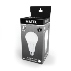 BOMBILLA LED ESTANDAR E27 18 W. FRIA