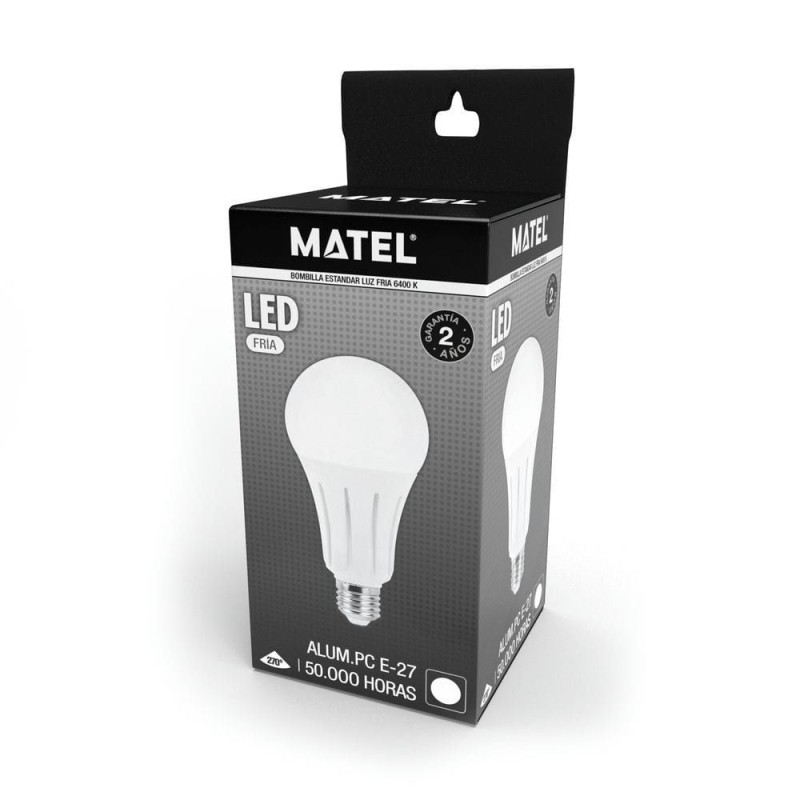 Bombilla LED E27 18 W Fría Matel