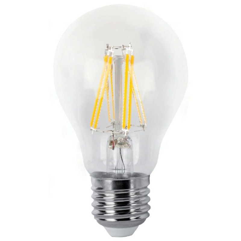 BOMBILLA LED ESTANDAR. FILAM. E27 8 W. CALIDA