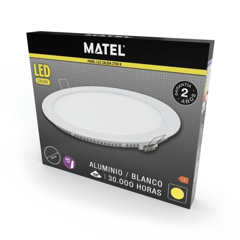 Downlight LED 12 W Cálida Matel