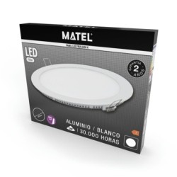 DOWNLIGHT LED REDONDO BLANCO 24 W. FRIA