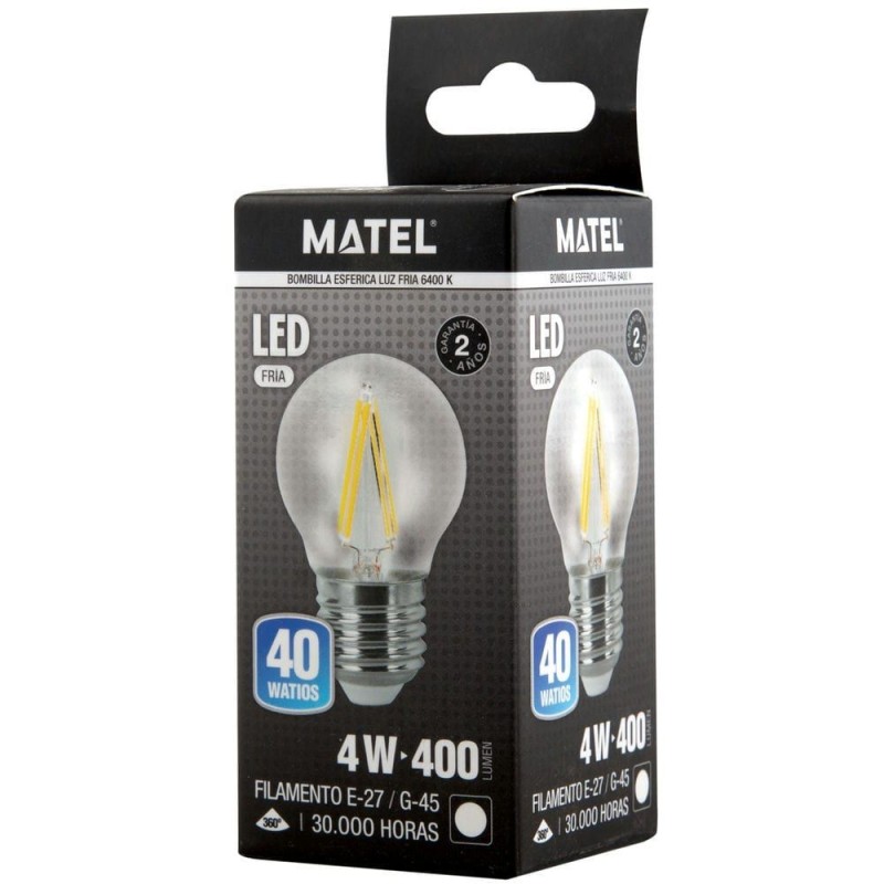 Bombilla LED 4 W Fría Matel