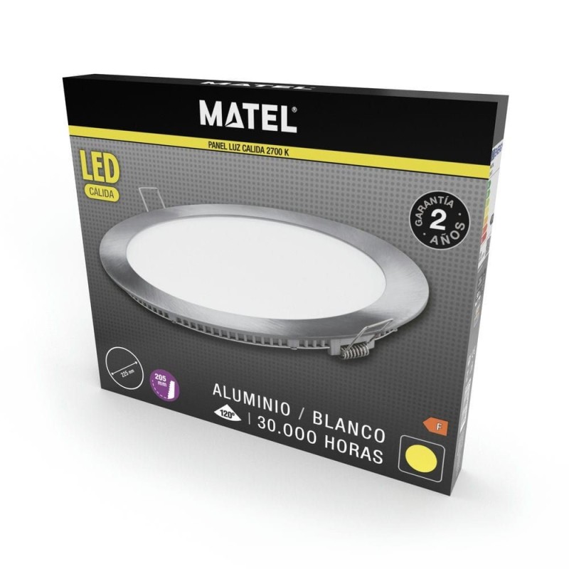Downlight LED 12 W Cálida Matel