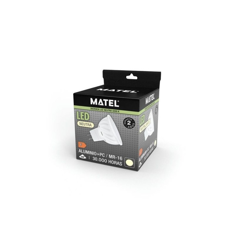 Bombilla LED Dicroica MR16 10 W Luz Neutra