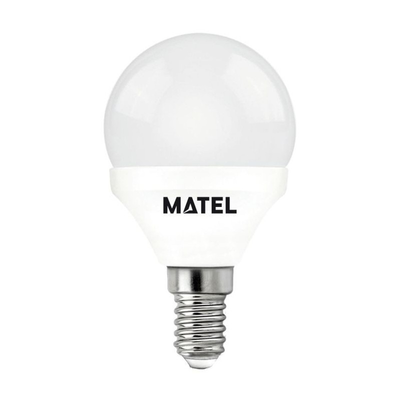 BOMBILLA LED ESFERICA E14 7 W. NEUTRA