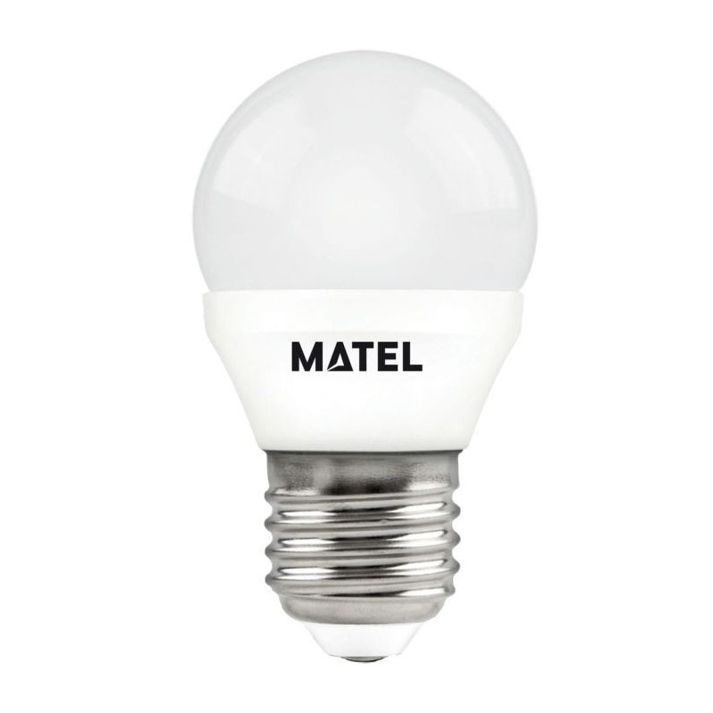 BOMBILLA LED ESFERICA E27 7 W. NEUTRA