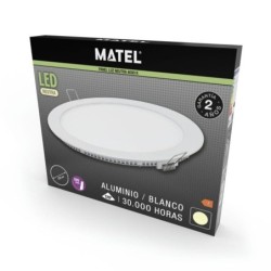 DOWNLIGHT LED REDONDO BLANCO 15W. NEUTRA