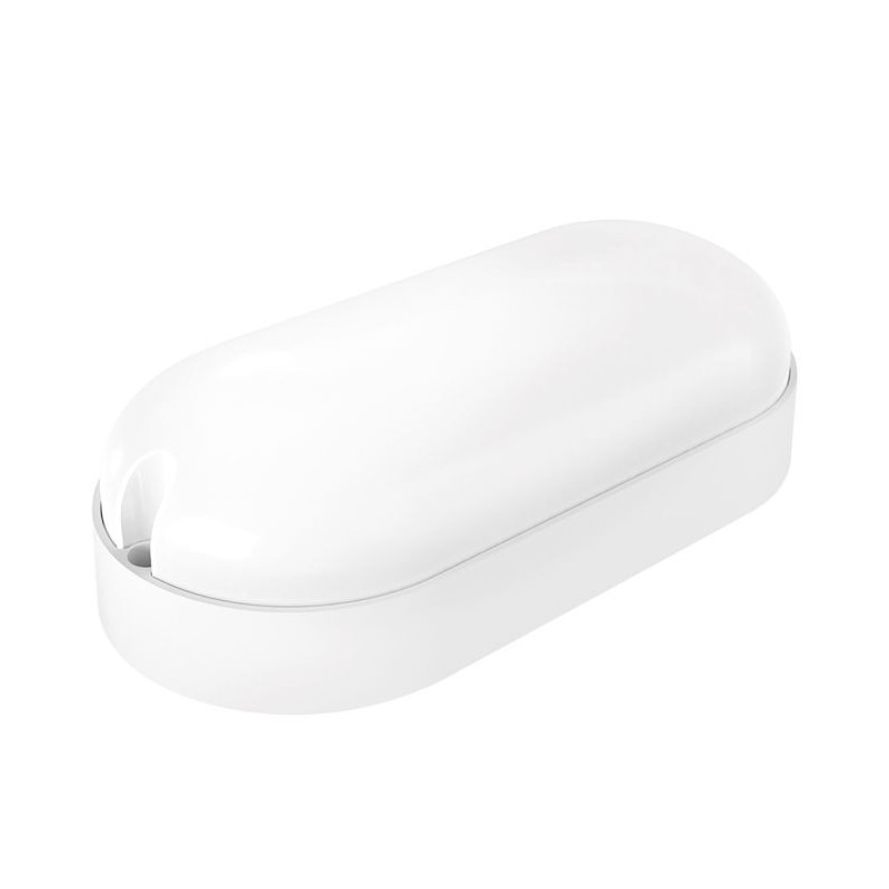 APLIQUE LED OVAL BLANCO IP65 9 W. FRIA