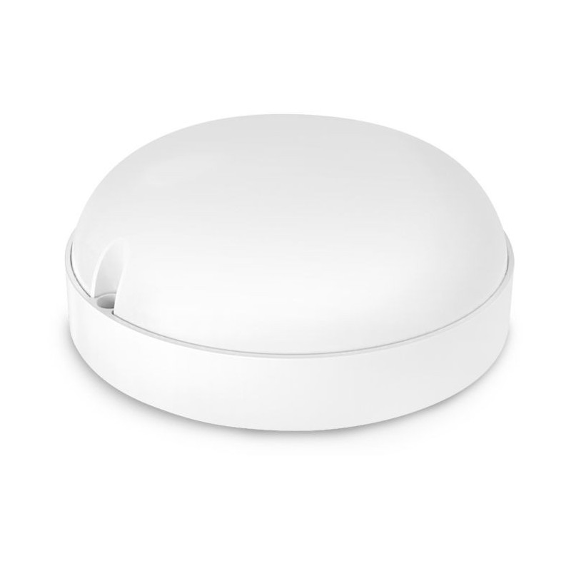 APLIQUE LED REDONDO BLANCO IP65 12 W. FRIA