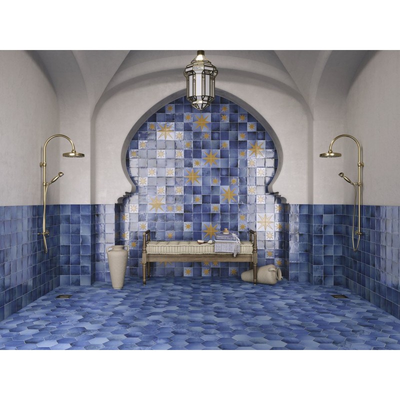 SINTRA DECOR STAR II MISTY BLUE BRILLO 12,4X12,4