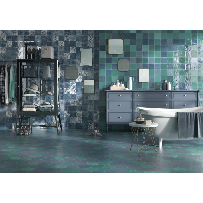 SOUK KASBAH TURQUESA MIX BRILLO 13X13