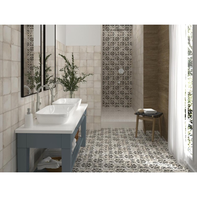 VILLAGE WHITE ANTIDESLIZANTE 15X15