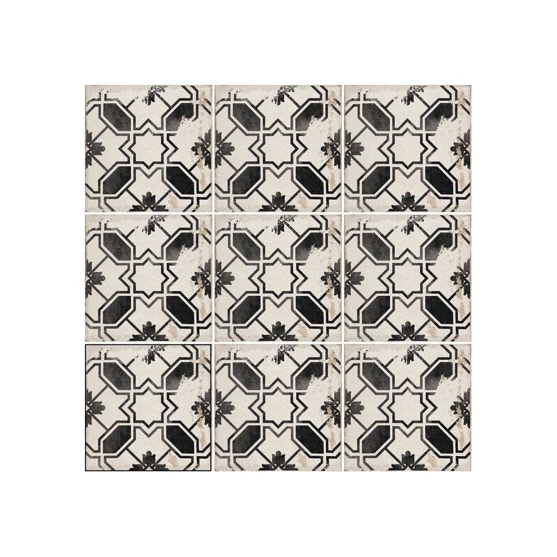 VILLAGE CALETA BLACK ANTIDESLIZANTE 15X15