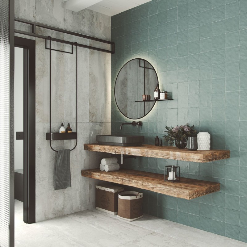 CONTEMPORARY PICKET AQUA SEA MATE 6X26