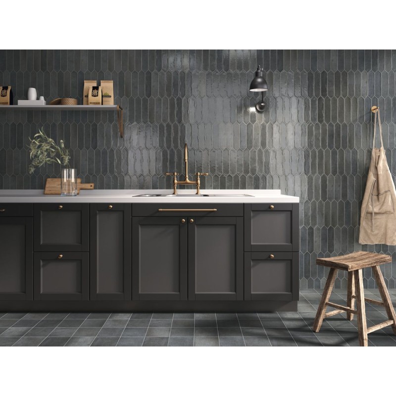 CONTEMPORARY PICKET MODERN OBSIDIAN MATE 6X26