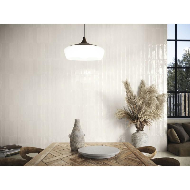 MUD INCISION WHITE BRILLO 20X20