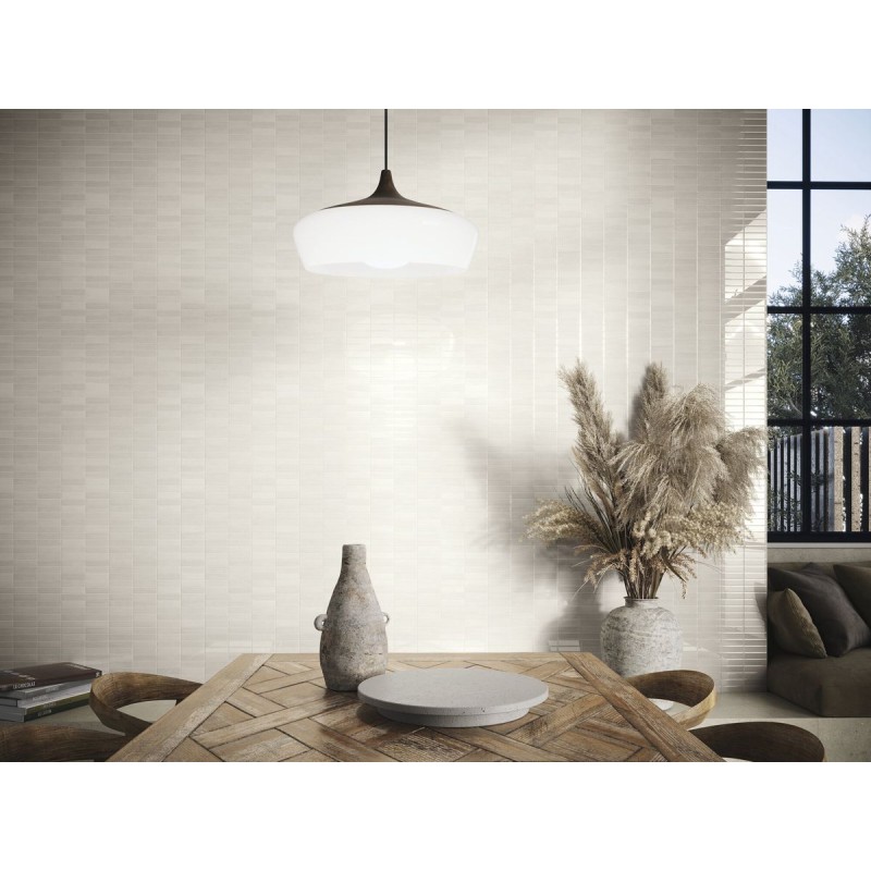 MUD INCISION WHITE BRILLO 20X20