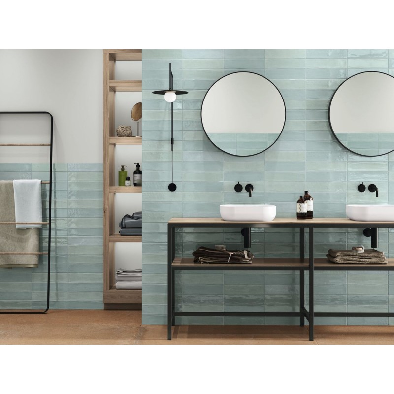 MUD INCISION LIGHT GREEN BRILLO 20X20