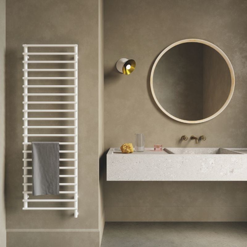 Radiador Toallero Eléctrico Termostato Smart 20 1715X60Mm Blanco