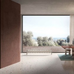 Radiador Eléctrico Milano Horizontal A Suelo 38X175Mm Blanco