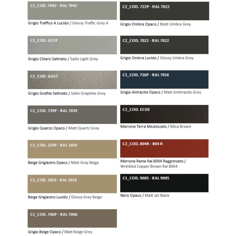 Radiador Milano A Pared 199X313Mm Color C1/C2