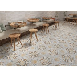 Azulejo efecto Hidráulico FS Clay de Peronda para Baño, Cocina, Residencial, Comercio