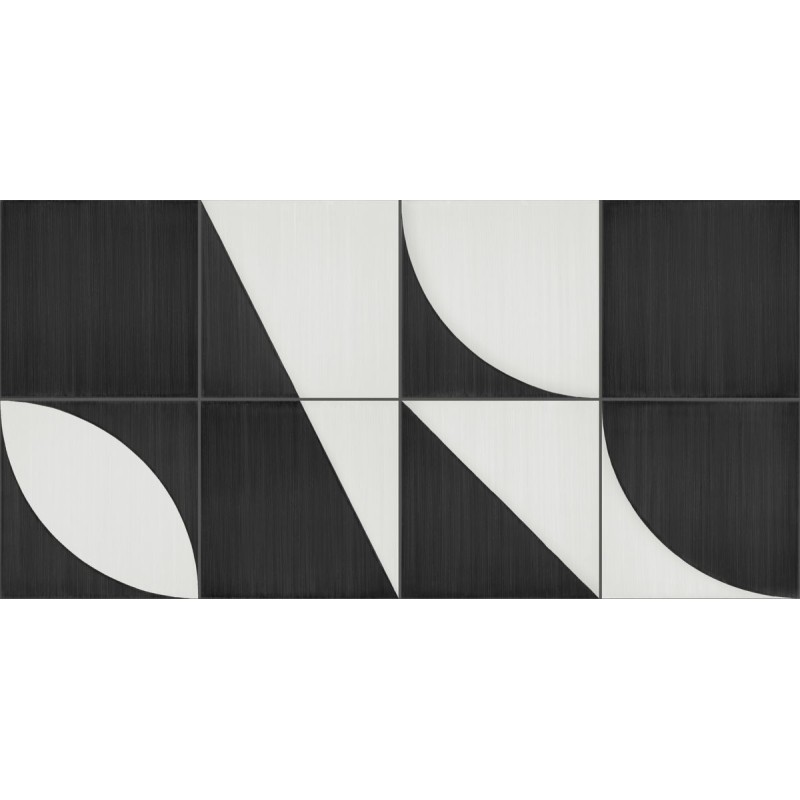 SCENARIO DECORO MIX NERO 20X20 - Nero - Marazzi