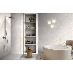 Porcelánico Spectrum Pearl pulido mármol blanco 60x120 House