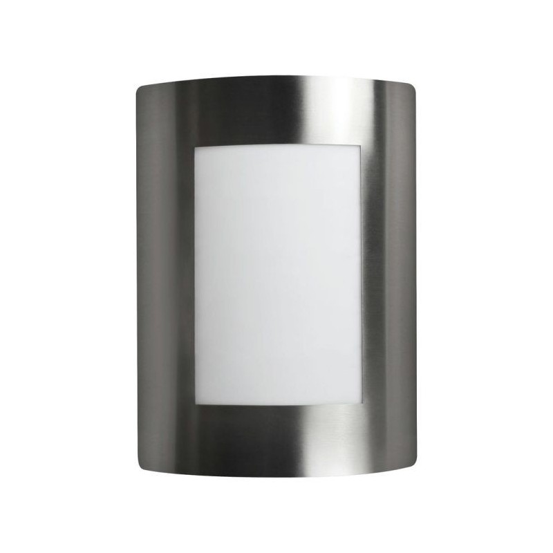 APLIQUE EXTERIOR INOX E27 IP44 LISO MATE