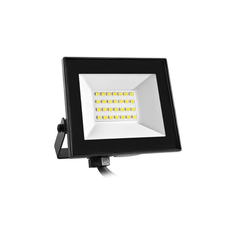 PROYECTOR LED PLANO NEGRO IP65 20W LUZ FRÍA