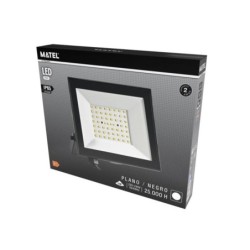 PROYECTOR LED PLANO NEGRO IP65 30W LUZ FRÍA