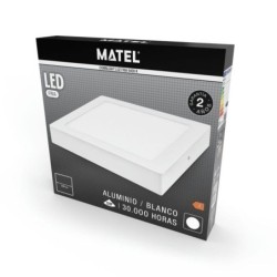 DOWNLIGHT LED SUPERFICIE CUADRADO BLANCO 6W LUZ FRÍA