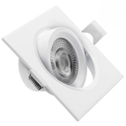 ARO LED BASCULANTE CUADRADO BLANCO IP20 7W CCT