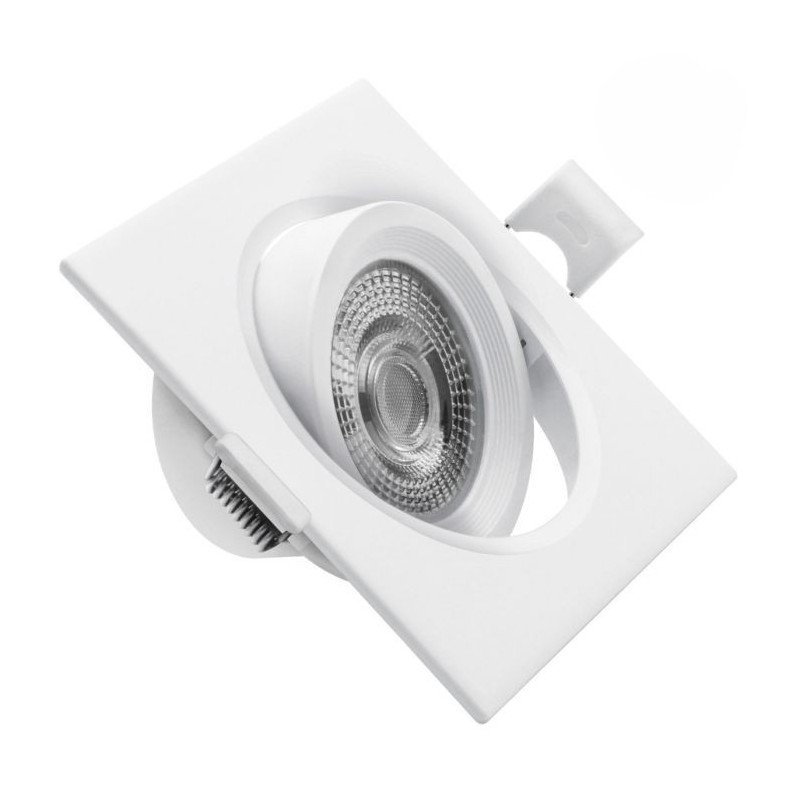 Aro LED Basculante Cuadrado Blanco Matel 7W CCT