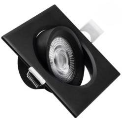 ARO LED BASCULANTE CUADRADO NEGRO IP20 7W CCT