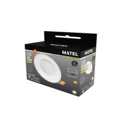 ARO LED FIJO REDONDO BLANCO IP65 7W CCT