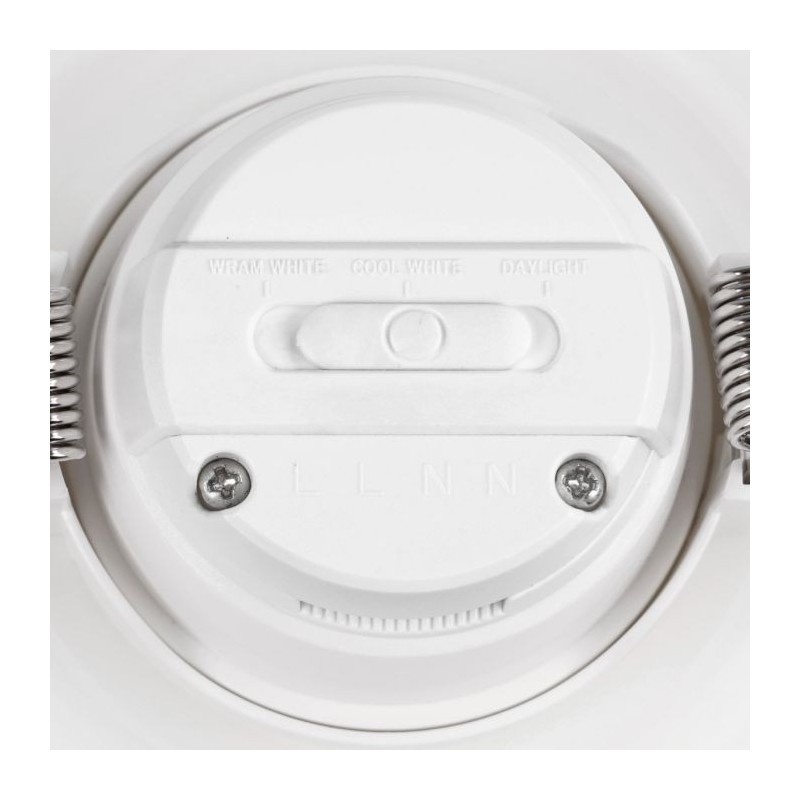 Aro LED Fijo Redondo Blanco Matel IP65 7W CCT