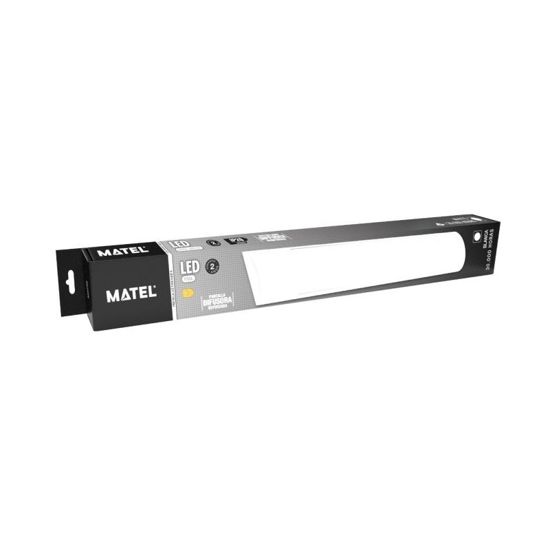 Pantalla LED Blanca Matel 60x8,5cm 20W Fría