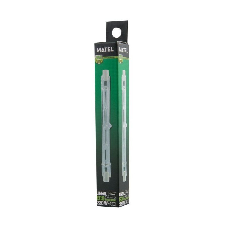 Bombilla Lineal Halógena R7s 118mm 230W Matel